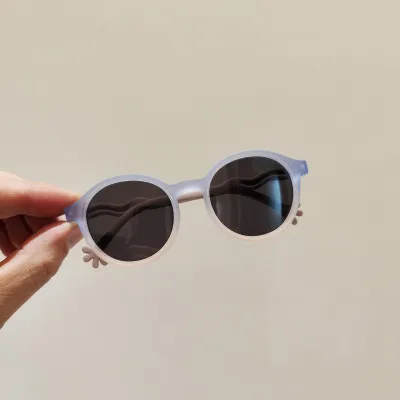 Kids Fashion Cute Jelly Color Round Frame Sunglasses TPEE TR TAC Lens