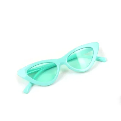 Kids Fashion Triangle Cat Eye Light Color Lens Sunglasses