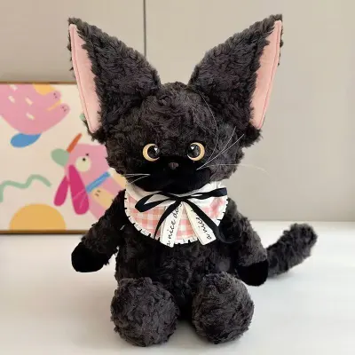 German Curly Cat Doll Plush Toy Stuffed Sponge Filled Fabric Plush Animal Dolls for Kids