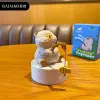 Original Wood Carving – Jiang Tai Cat Fishing Series Ornament – Siamese