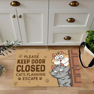 Fashion Pet Entrance Door Mat Cute Cartoon Animal Design