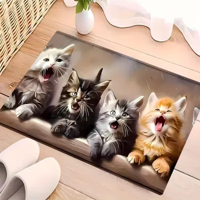 Fashion Pet Entrance Door Mat Cute Cartoon Animal Design
