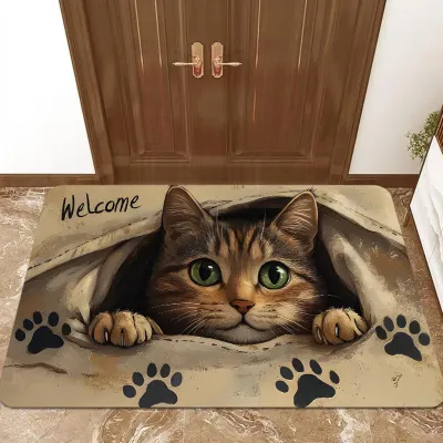 Fashion Pet Entrance Door Mat Cute Cartoon Animal Design