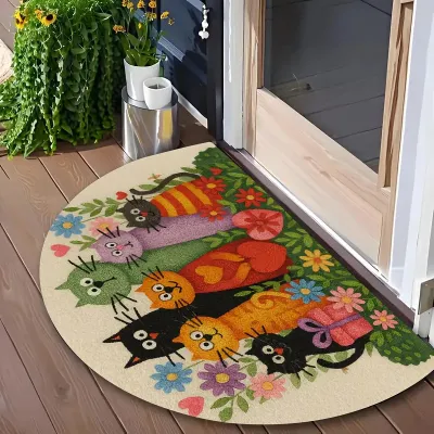 Fashion Pet Entrance Door Mat Cute Cartoon Animal Design