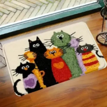 Fashion Pet Entrance Door Mat Cute Cartoon Animal Design