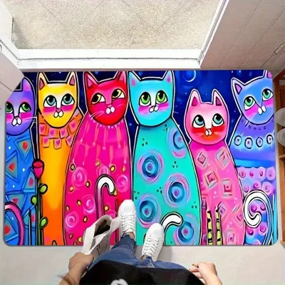 Fashion Pet Entrance Door Mat Cute Cartoon Animal Design