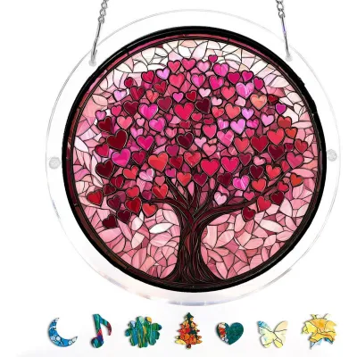 Acrylic Puzzle Light Catcher 83 Pieces Home Window Hanging Decoration Modern Minimalist Alien Ornament