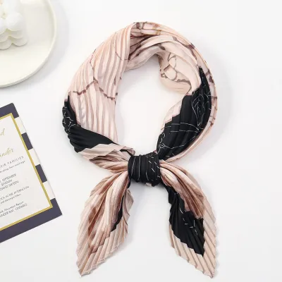 Women Fashion Imitation Silk Printed 70cm Square Scarf