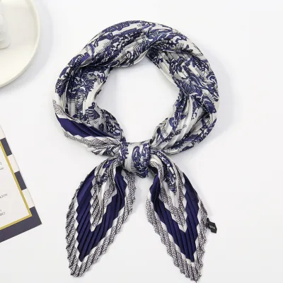Women Fashion Imitation Silk Printed 70cm Square Scarf