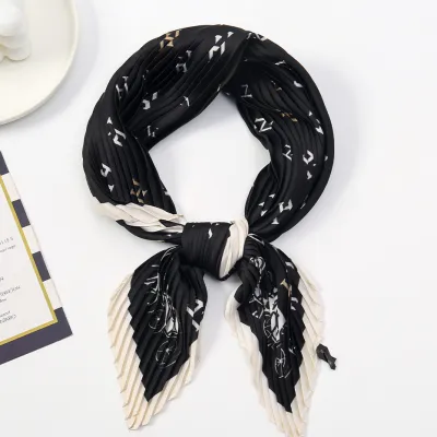 Women Fashion Imitation Silk Printed 70cm Square Scarf