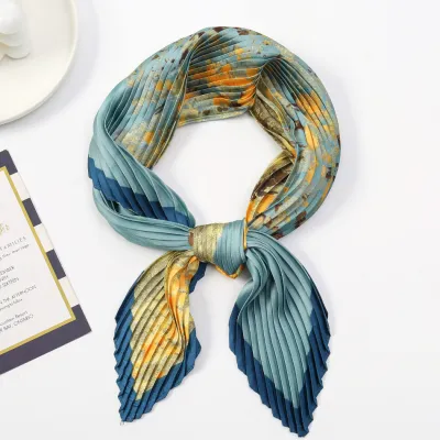 Women Fashion Imitation Silk Printed 70cm Square Scarf