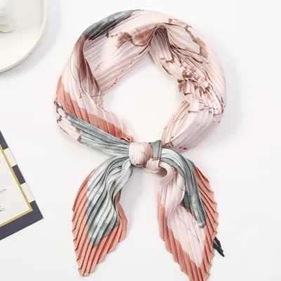 Women Fashion Imitation Silk Printed 70cm Square Scarf