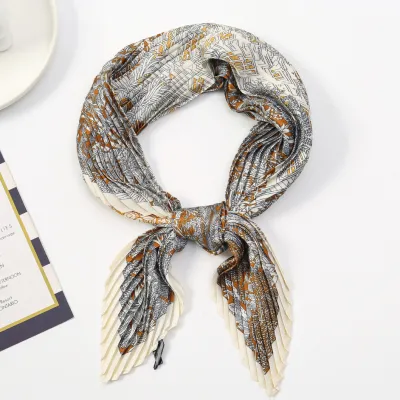 Women Fashion Imitation Silk Printed 70cm Square Scarf