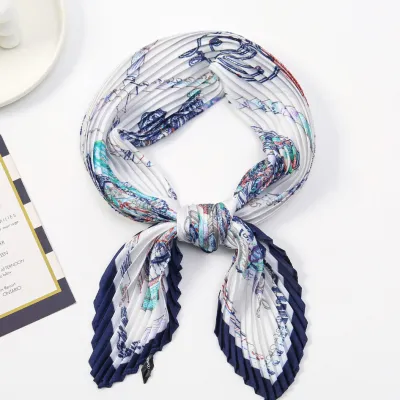 Women Fashion Imitation Silk Printed 70cm Square Scarf