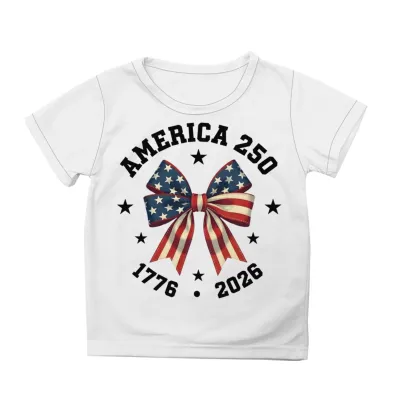 Fashion Summer Independence Day Printed Cotton Breathable Parent-Child Short-Sleeve T-Shirt