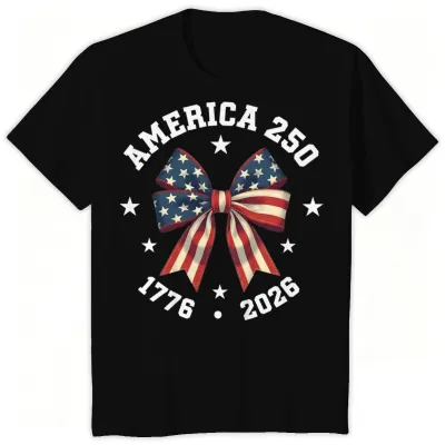 Fashion Summer Independence Day Printed Cotton Breathable Unisex Parent-Child Short-Sleeve T-Shirt