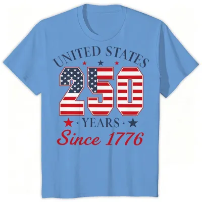 Fashion Summer Independence Day Printed Cotton Breathable Parent-Child Short-Sleeve T-Shirt