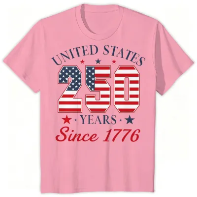 Fashion Summer Independence Day Printed Cotton Breathable Parent-Child Short-Sleeve T-Shirt