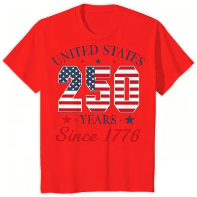Fashion Summer Independence Day Printed Cotton Breathable Parent-Child Short-Sleeve T-Shirt
