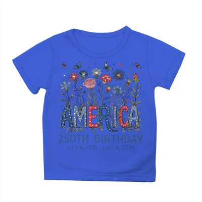Fashion Summer Independence Day Printed Cotton Breathable Parent-Child Short-Sleeve T-Shirt