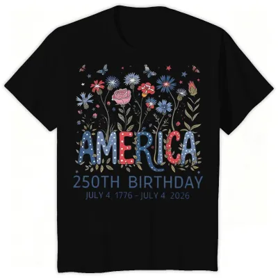 Fashion Summer Independence Day Printed Cotton Breathable Parent-Child Short-Sleeve T-Shirt