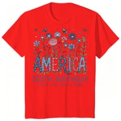 Fashion Summer Independence Day Printed Cotton Breathable Parent-Child Short-Sleeve T-Shirt