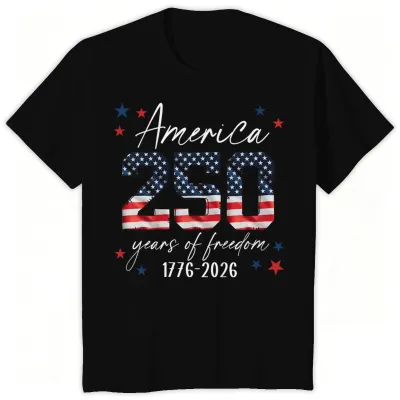 Fashion Independence Day Printed Cotton Breathable Parent-Child Short-Sleeve T-Shirt Unisex Casual S-5XL