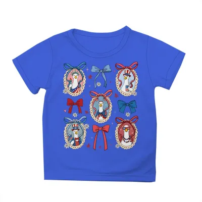 Fashion Summer Independence Day Printed Cotton Breathable Parent-Child Short-Sleeve T-Shirt
