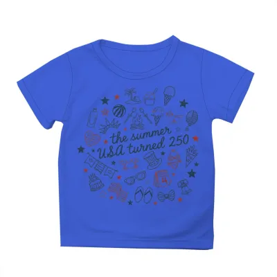 Fashion Summer Independence Day Printed Cotton Breathable Parent-Child Short-Sleeve T-Shirt Unisex