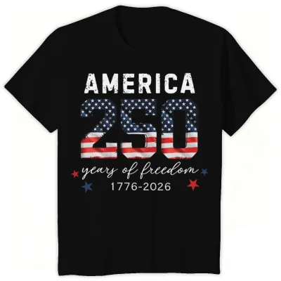 Fashion Summer Independence Day Printed Cotton Breathable Parent-Child Short-Sleeve T-Shirt