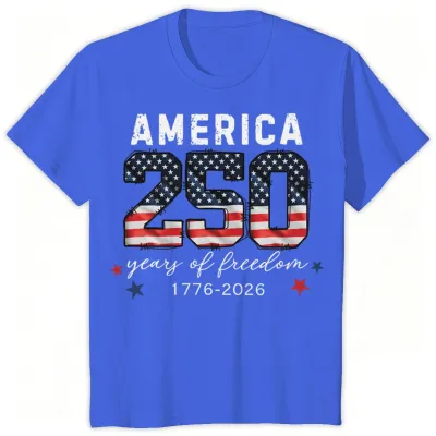 Fashion Summer Independence Day Printed Cotton Breathable Parent-Child Short-Sleeve T-Shirt