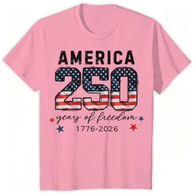 Fashion Summer Independence Day Printed Cotton Breathable Parent-Child Short-Sleeve T-Shirt