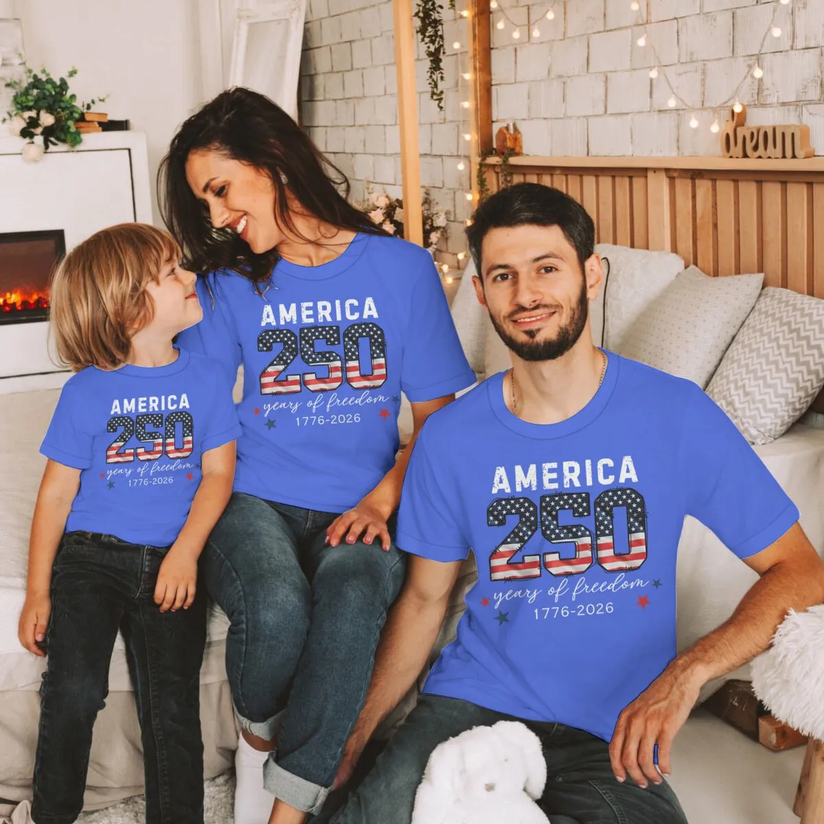 Fashion Summer Independence Day Printed Cotton Breathable Parent-Child Short-Sleeve T-Shirt