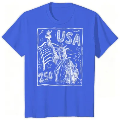 Independence Day Printed Cotton Breathable Parent-Child Short-Sleeve T-Shirt
