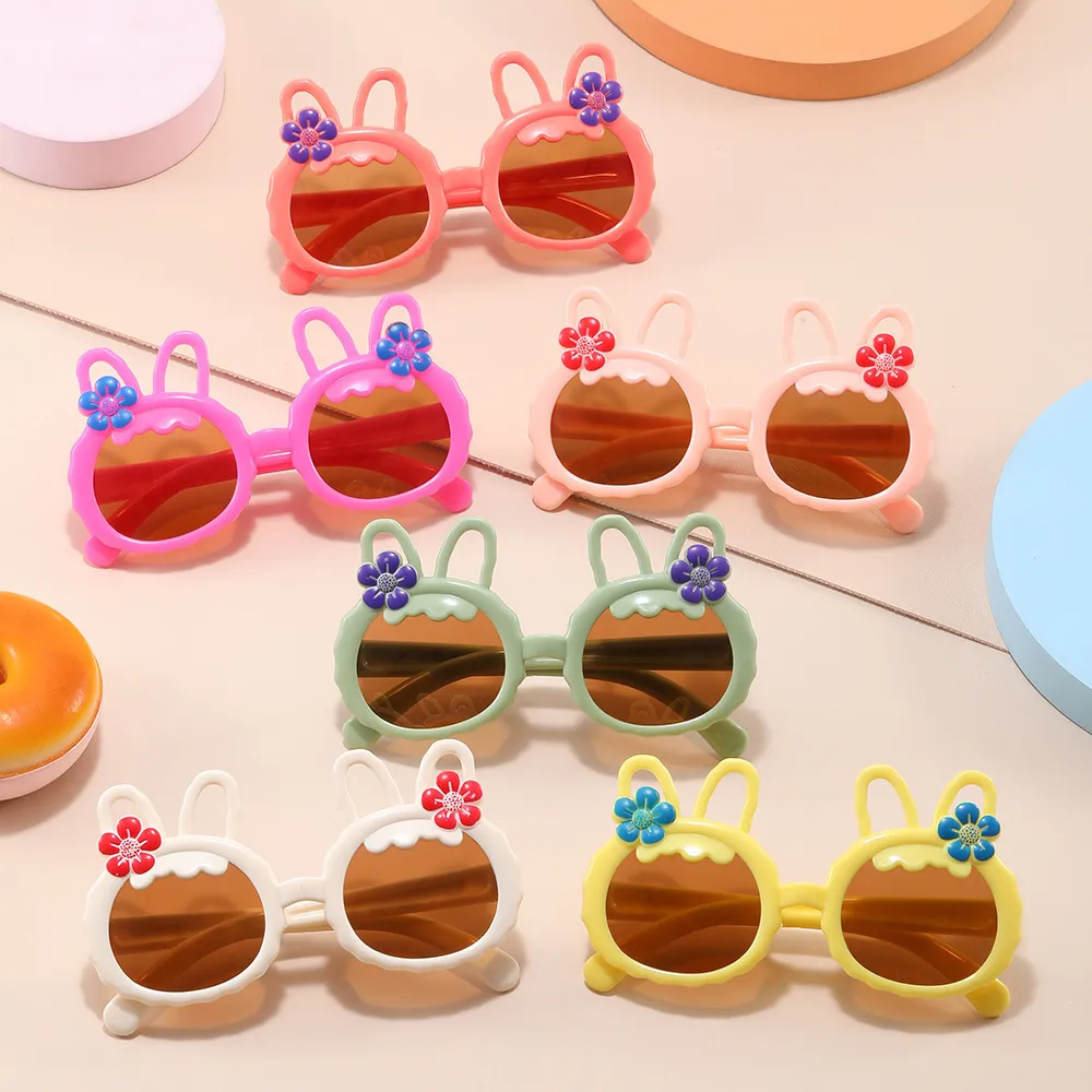 Kids Fashion Cute Cartoon Alien Mirror Sunglasses PC Resin