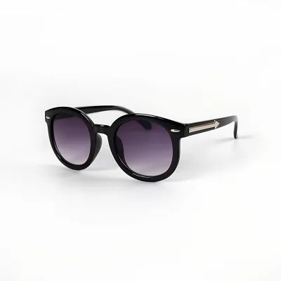 Kids Fashion Round Frame UV400 Anti-UV Rice Nail Sunglasses Boys Girls