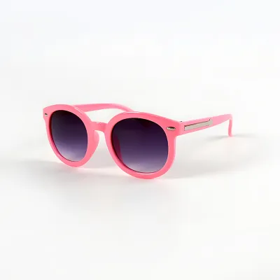 Kids Fashion Round Frame UV400 Anti-UV Rice Nail Sunglasses Boys Girls