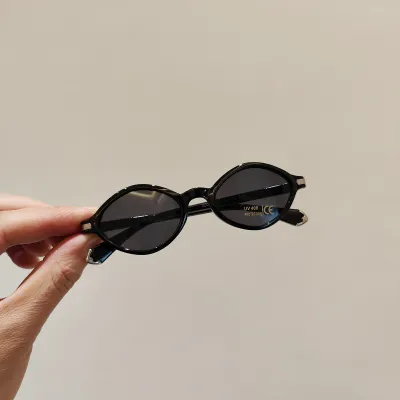 Kids Boys Girls Retro Oval Frame Sunglasses PC Lens