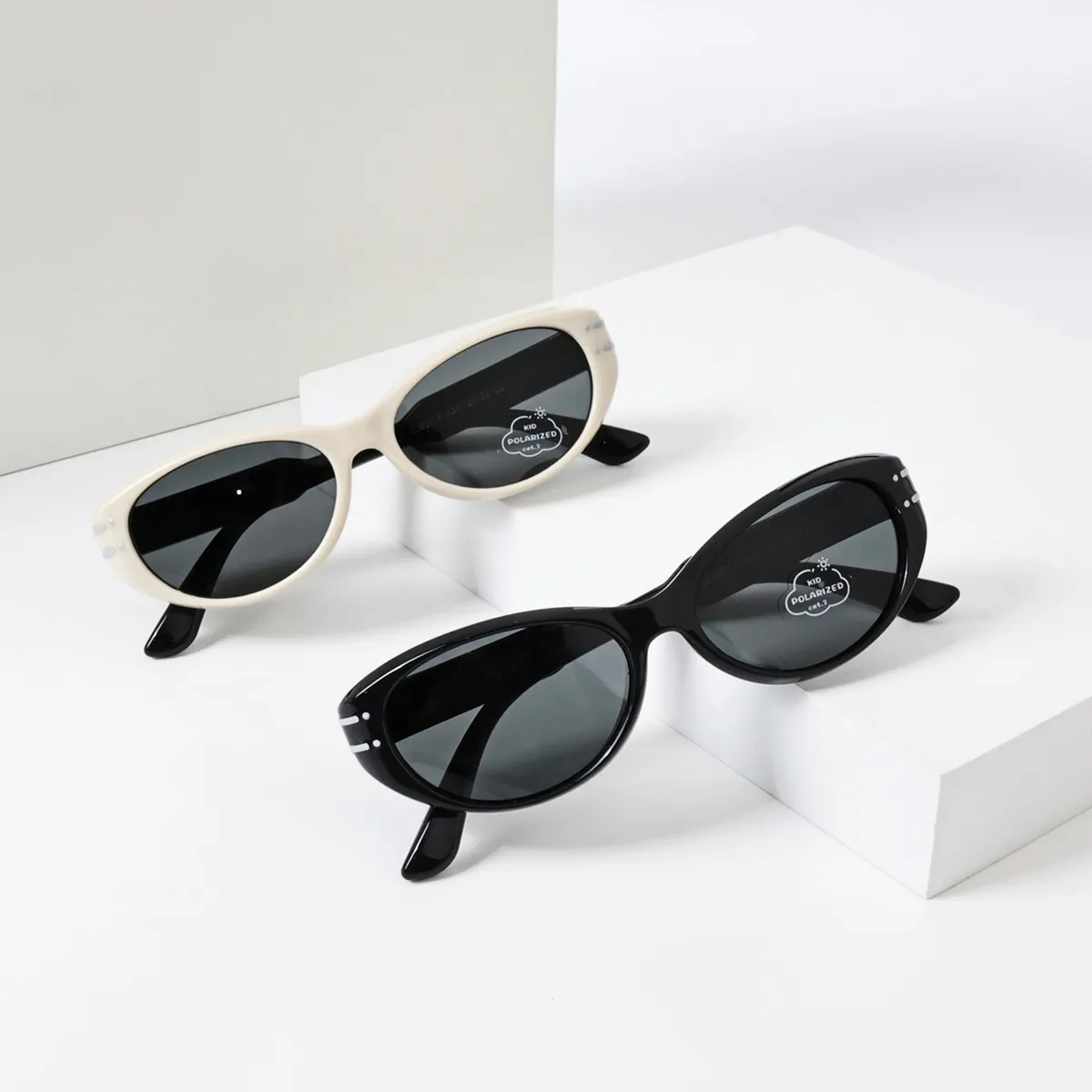 Kids Boys And Girls Silicone TPEE Oval Sunglasses with TAC Lens