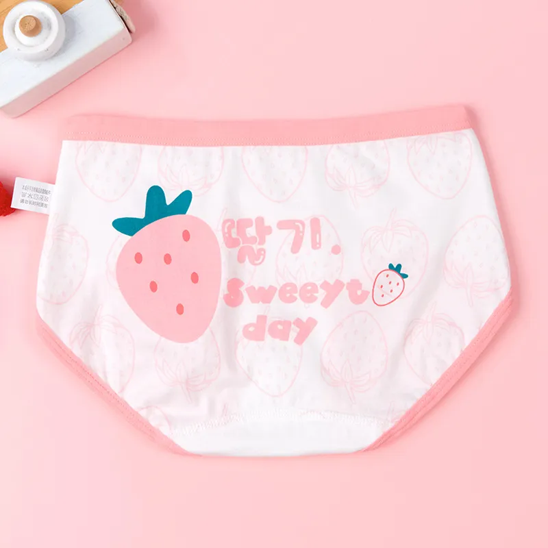 Kids Girls Fashion Cute Printed Cotton Panties