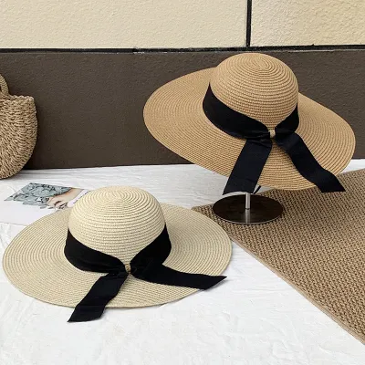 Women Fashion Casual Summer Big Brim Sunshade Vacation Straw Hats