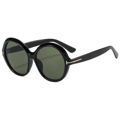 Women Fashion Casual Large Frame Round Sunglasses