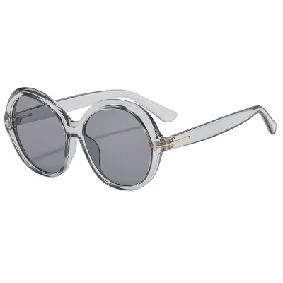 Women Fashion Casual Large Frame Round Sunglasses
