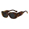 Tortoiseshell Frame, Gray Lenses