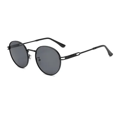 Women Fashion Casual Metal Round Sunglasses