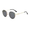 Gold Frame, Gray Lenses
