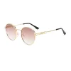 Golden-Frame Double Tea Lenses