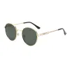 Gold Frame, Green Lenses