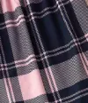 Navy Blue Pink Grid