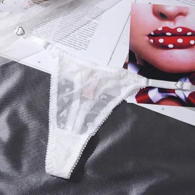 Women Fashion Sexy Printed Mesh Breathable Thong